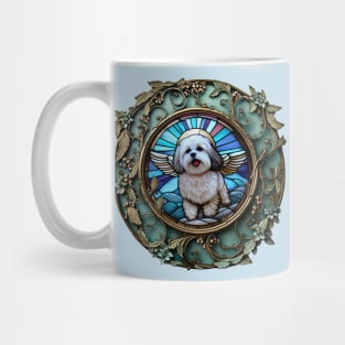 Maltese/Shih Tzu Mix Descending from Heaven To Bless Humanity Mug